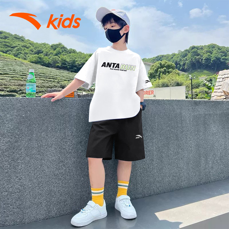 安踏短袖短裤套装运动夏装