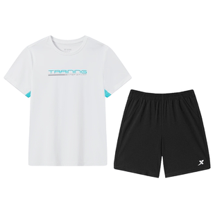 特步童装男童短袖套装2026春季新款儿童时髦帅气运动服中大童夏装