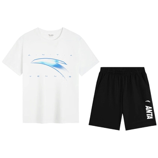 安踏童装男童短袖套装2026夏季新款儿童速干t恤短裤大童运动夏装