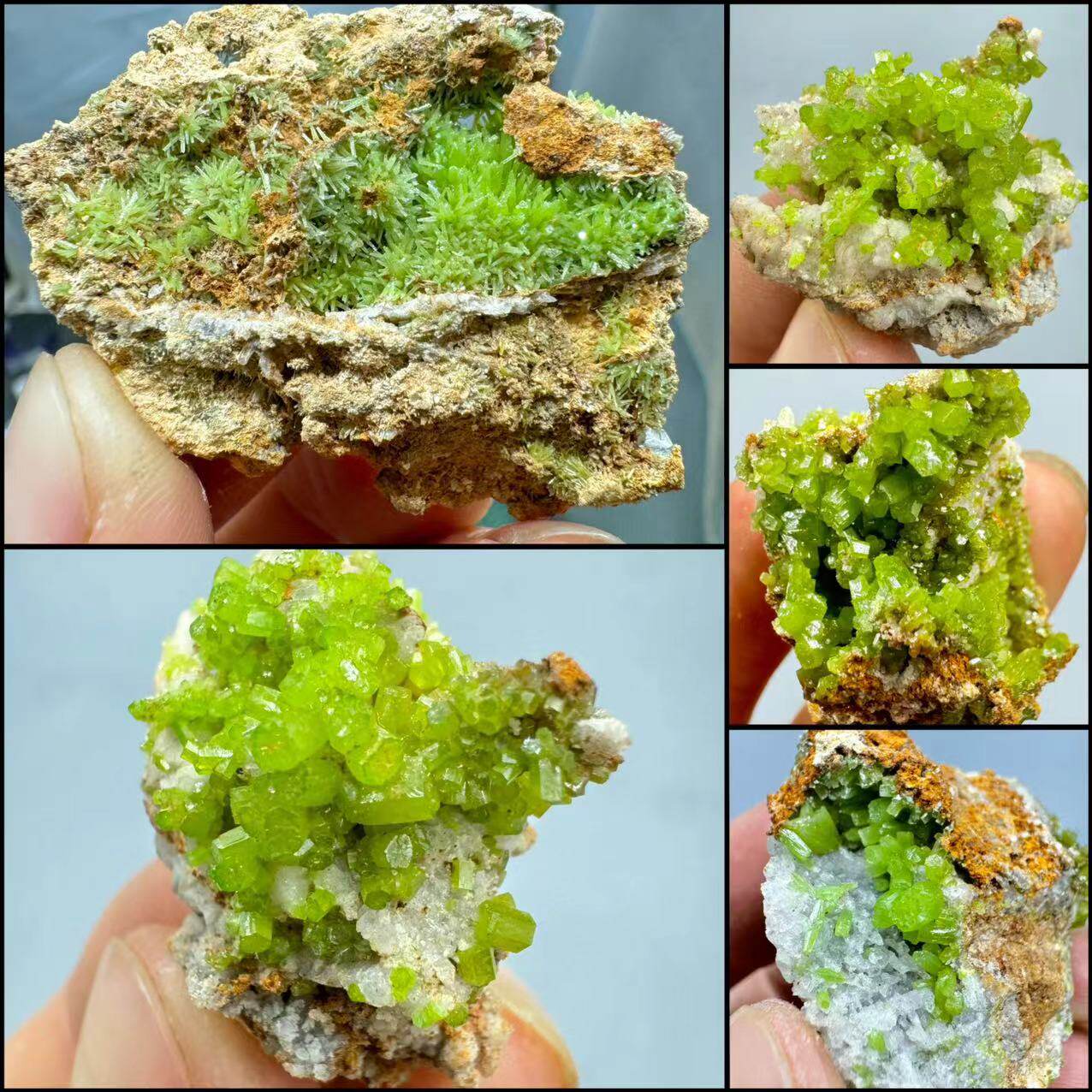 磷氯铅矿 天然矿物晶体矿石标本原石宝石奇石摆件观赏石收藏科普