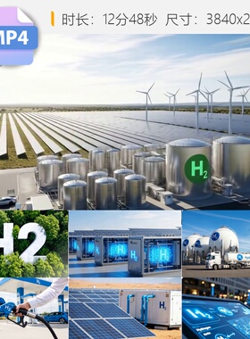 高清氢能绿色新能源氢气清洁燃料新动力储存汽车零排放视频素材