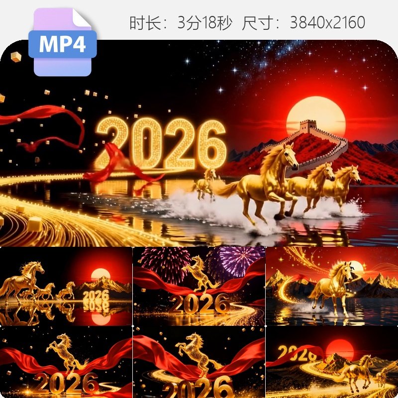 高清4k赛马贺新年歌舞演出背景大气震撼金马奔腾奔跑马年视频素材,商务/设计服务,设计素材/源文件,淘宝优惠券,粉丝福利购,淘宝优惠卷