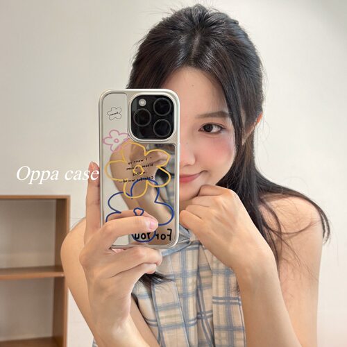 韩系ins夏日简约可爱C镜面适用苹果16promax手机壳iphone1