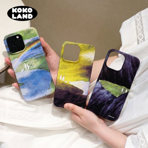 KokoLand艺术家合作人生系列菲林半包硬壳亮面手机壳16promax适用