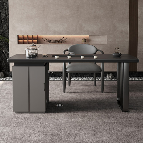 2024新款新中式实木茶桌茶椅一体