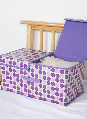 内衣裤袜收纳盒双盖折叠储物箱衣服整理箱玩具收纳箱lVL9yIvcLL