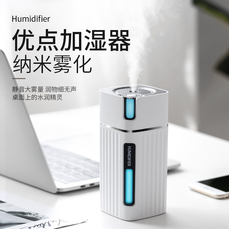 2025新款桌面加湿器家用静音喷雾补水仪小型车载办公室宿舍卧室