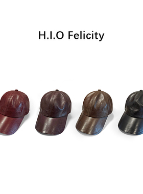 【张琪JIEJI专属】复古时尚羊皮棒球帽BQ57285