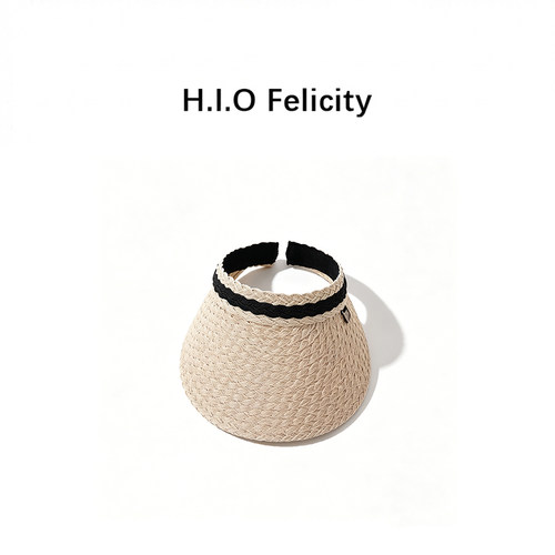 【婷仔推荐】HIO Felicity 鱼鳞编织简约透气纸草空顶帽KD57062