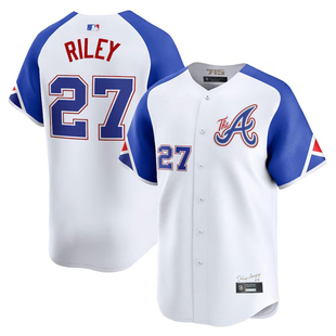 亚特兰大勇士队 Atlanta Braves 27#RILEY男子运动透气棒球服