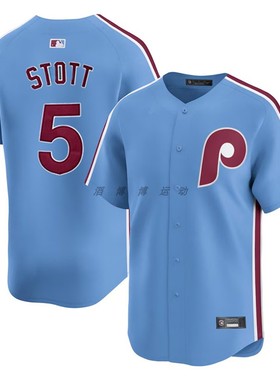 费城费城人队 Philadelphia Phillies 5#STTOTT男子透气棒球服