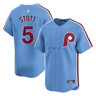 费城费城人队 Philadelphia Phillies 5#STTOTT男子透气棒球服