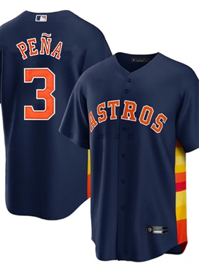 休斯顿太空人队 Astros Houston Astros 3#PENA男子棒球服