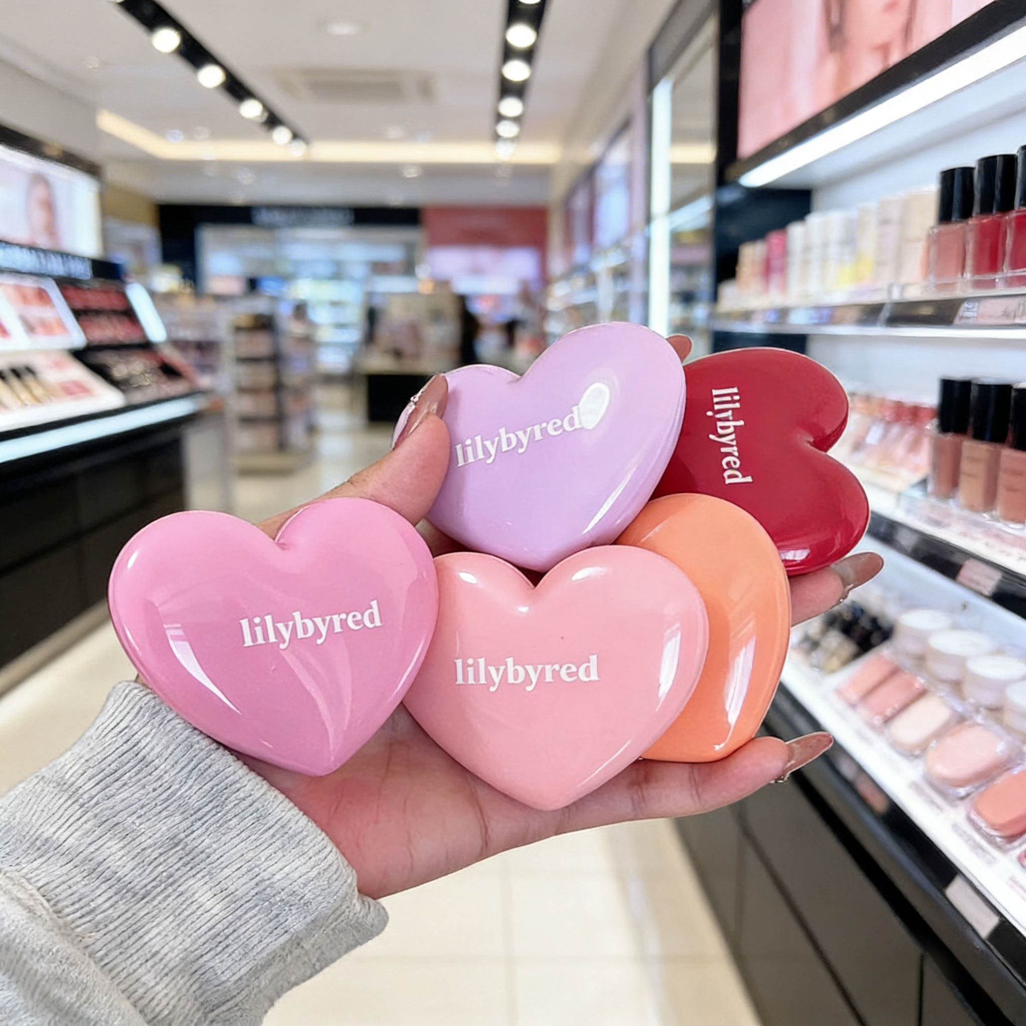 Lilybyred爱心单色水光腮红膏图片