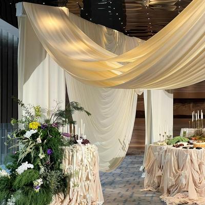 牛奶丝布幔纱幔吊顶量大从优