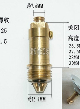 全铜弹跳机芯面盆台盆阀芯开关