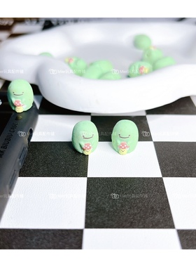 日单散货角落生物绿色公仔DIY奶油胶手机壳材料微缩玩具食玩公仔
