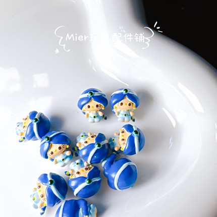 PU设计款Hello Kitty小鼻嘎公主变装奶油胶公仔DIY串珠笔刀配件