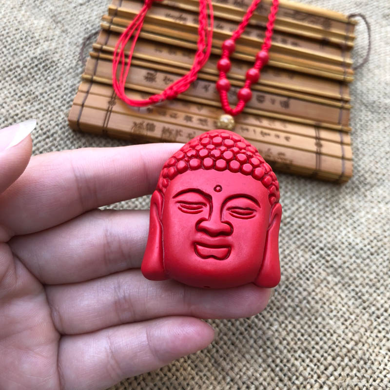 大日如来帝王红玉佩吊坠送证书