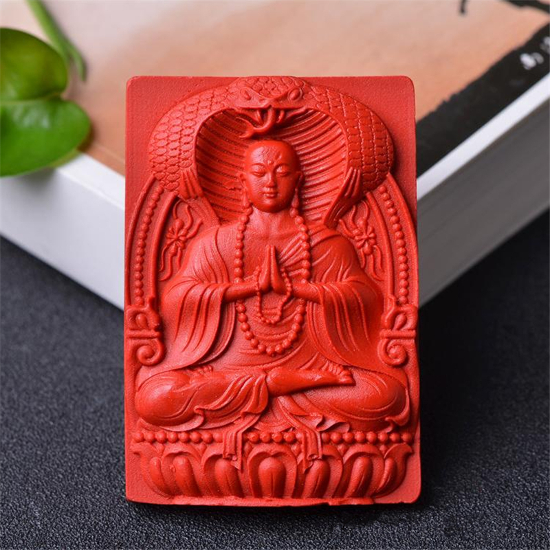 台湾原色朱砂蛇佛牌子吊坠配饰品项坠