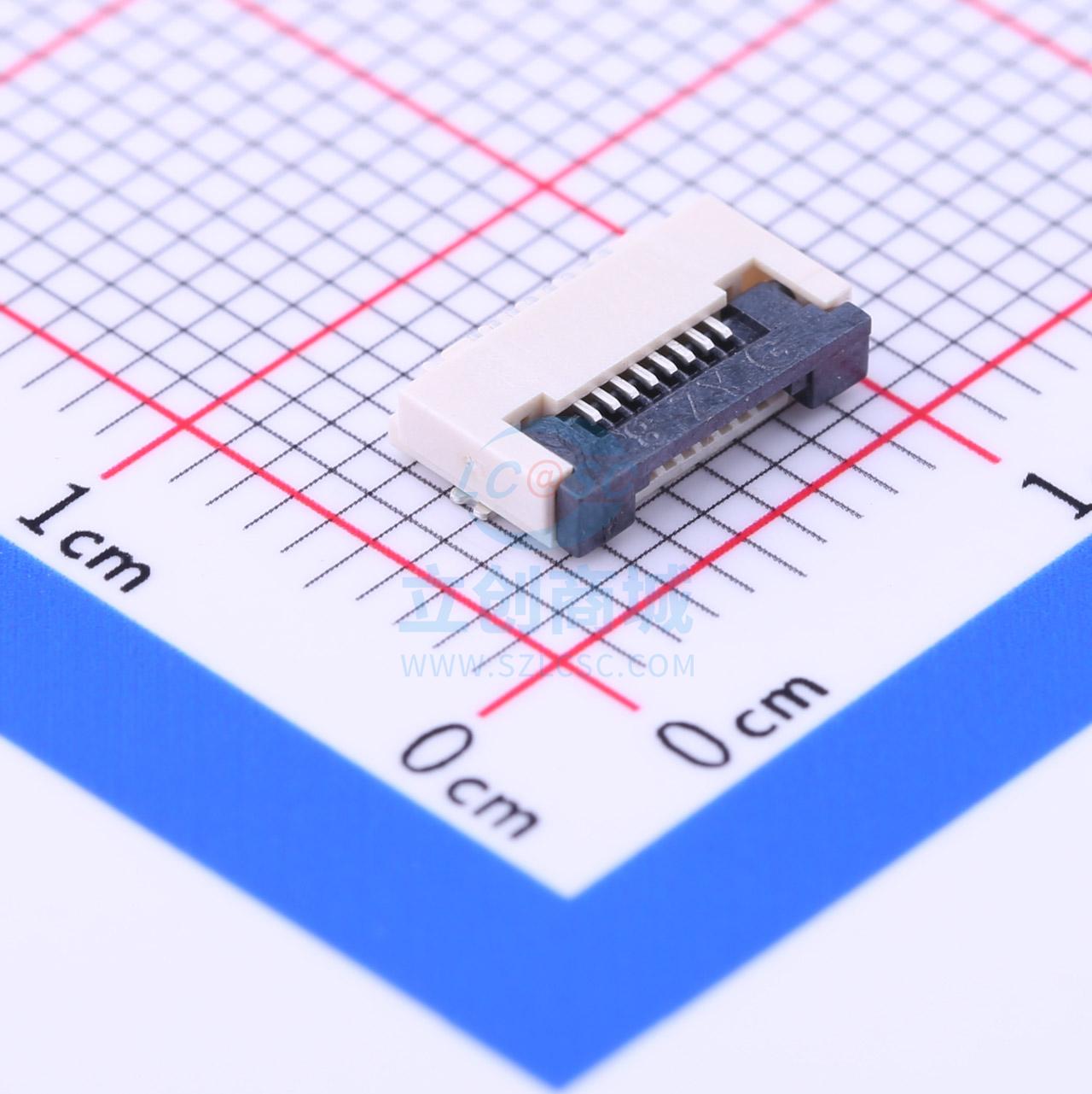 AFC01-S08FCC-00 FFC/FPC连接器 0.5mm P数:8 翻盖式 下接 电子元器件市场 连接器 原图主图