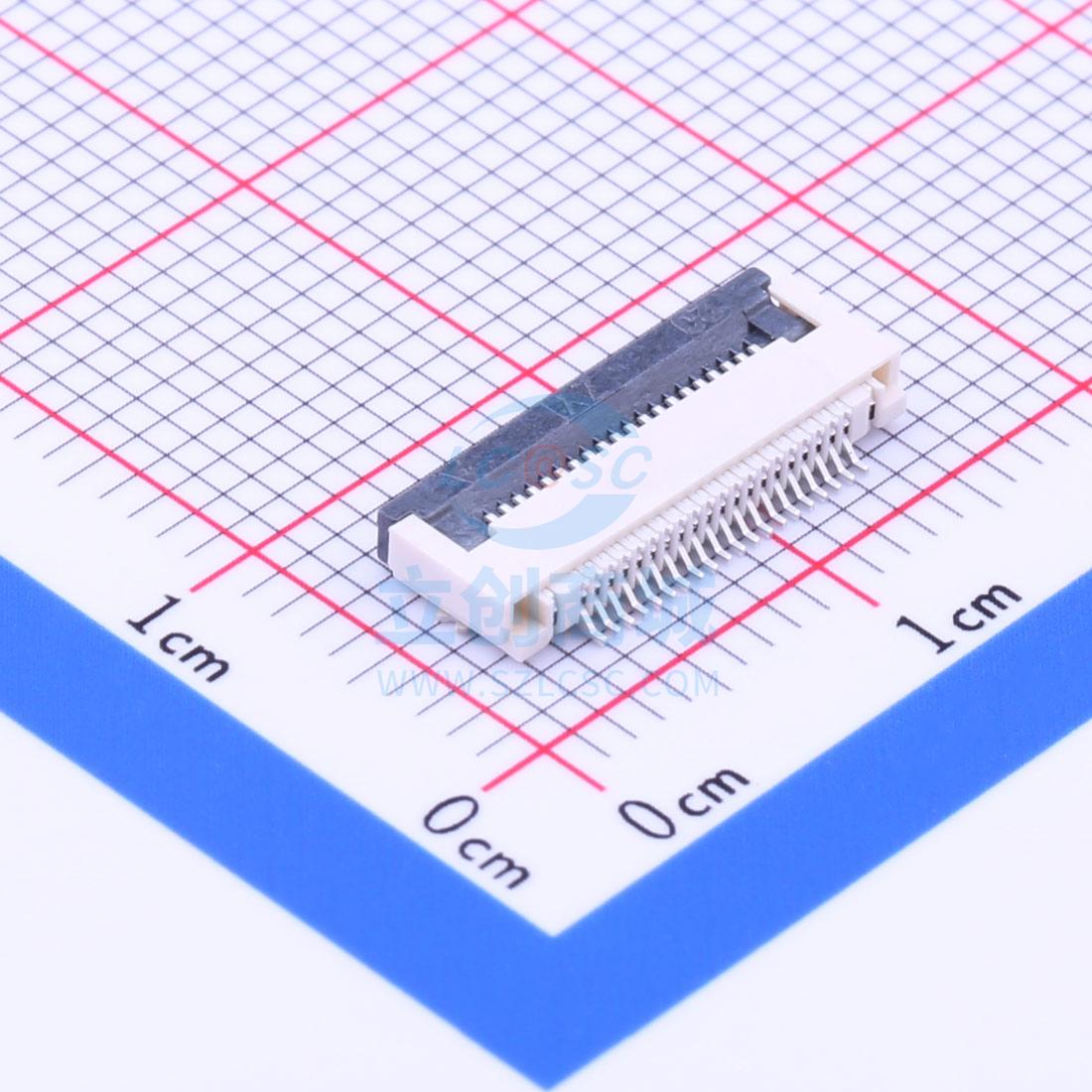 AFC01-S20FCC-00 FFC/FPC连接器 0.5mm P数:20翻盖式下接