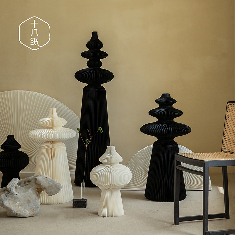 十八纸禅意落地创意装饰摆件橱窗