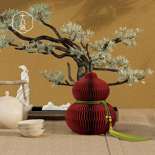 十八纸葫芦摆件汽车内装饰品挂件客厅香薰家居玄关创意办公桌摆件