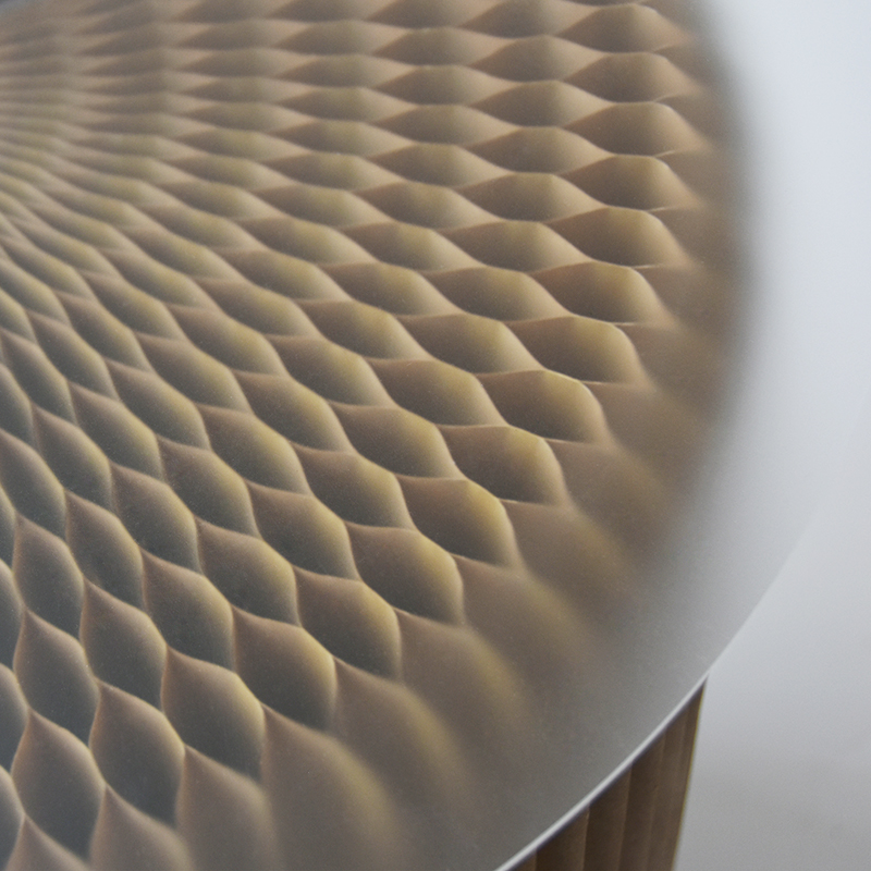 圆形半透明磨砂板隔离垫子展示台