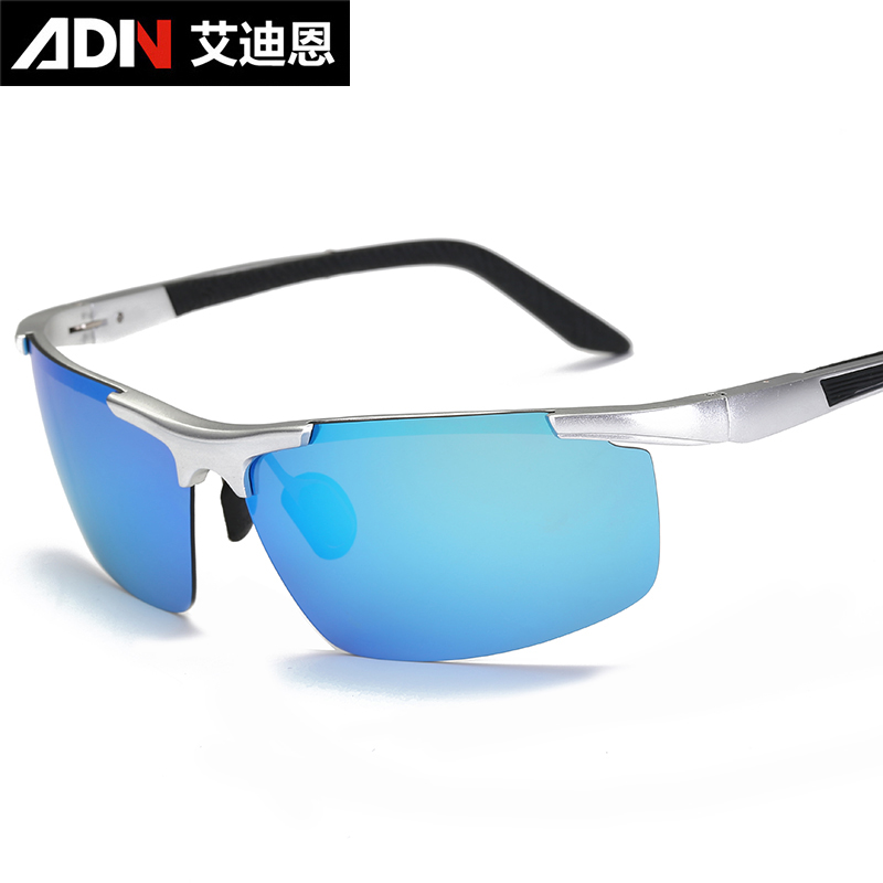 骑行铝镁太阳镜男士合金偏光个性潮人墨镜驾驶开车司机镜时尚运动