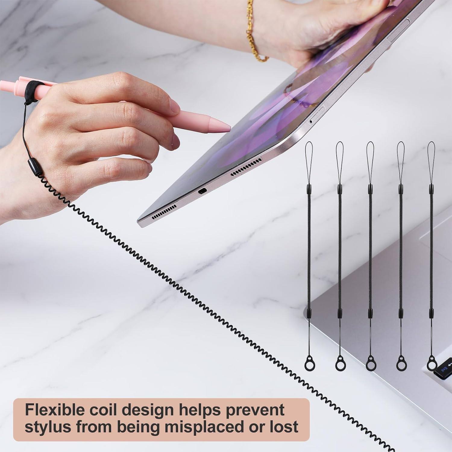 触控笔平板电容笔签字笔防丢弹力绳适用于科大讯飞学习机T30笔S30