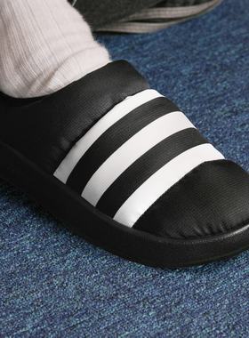 阿迪达斯三叶草Puffylette减震耐磨一脚蹬面包鞋运动休闲鞋