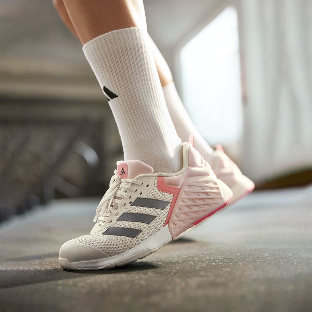 阿迪达斯DROPSET3TRAINER透气力量训练硬拉深蹲回弹训练鞋女鞋