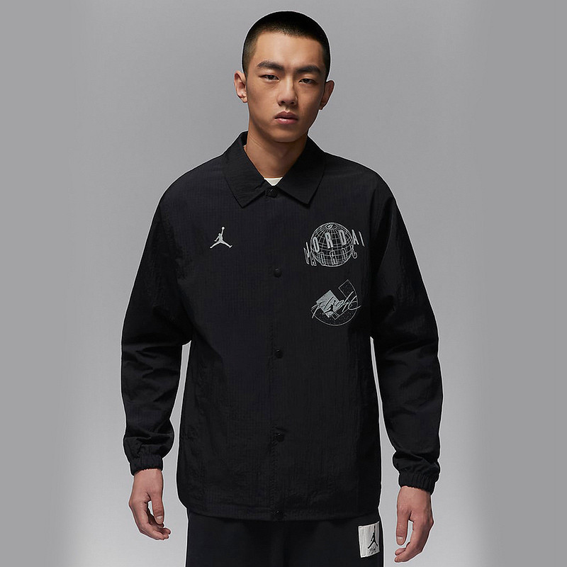 Nike/耐克正品 Jordan 男士拒水印花运动教练夹克HJ3964
