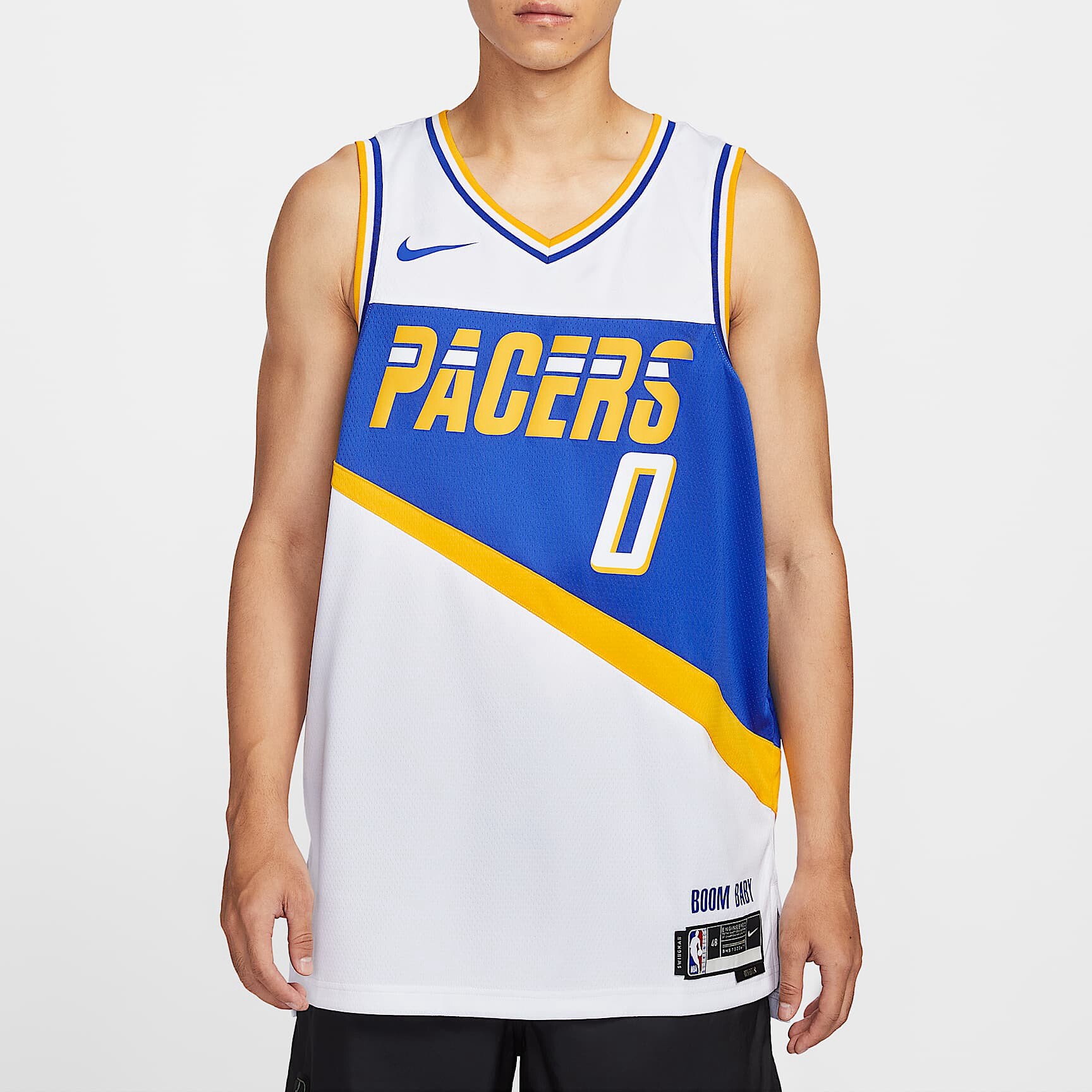 Nike/耐克印第安纳步行者队泰里斯·哈里伯顿男子速干球衣HM5983