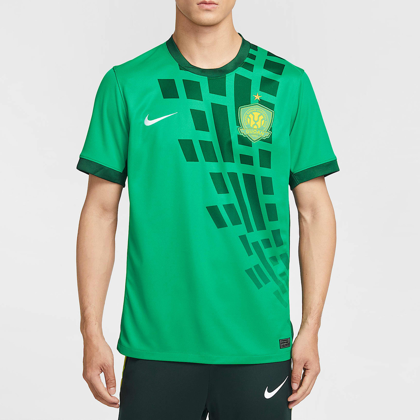 Nike/耐克北京国安主场球迷版Dri-FIT速干短袖足球球衣IQ4943