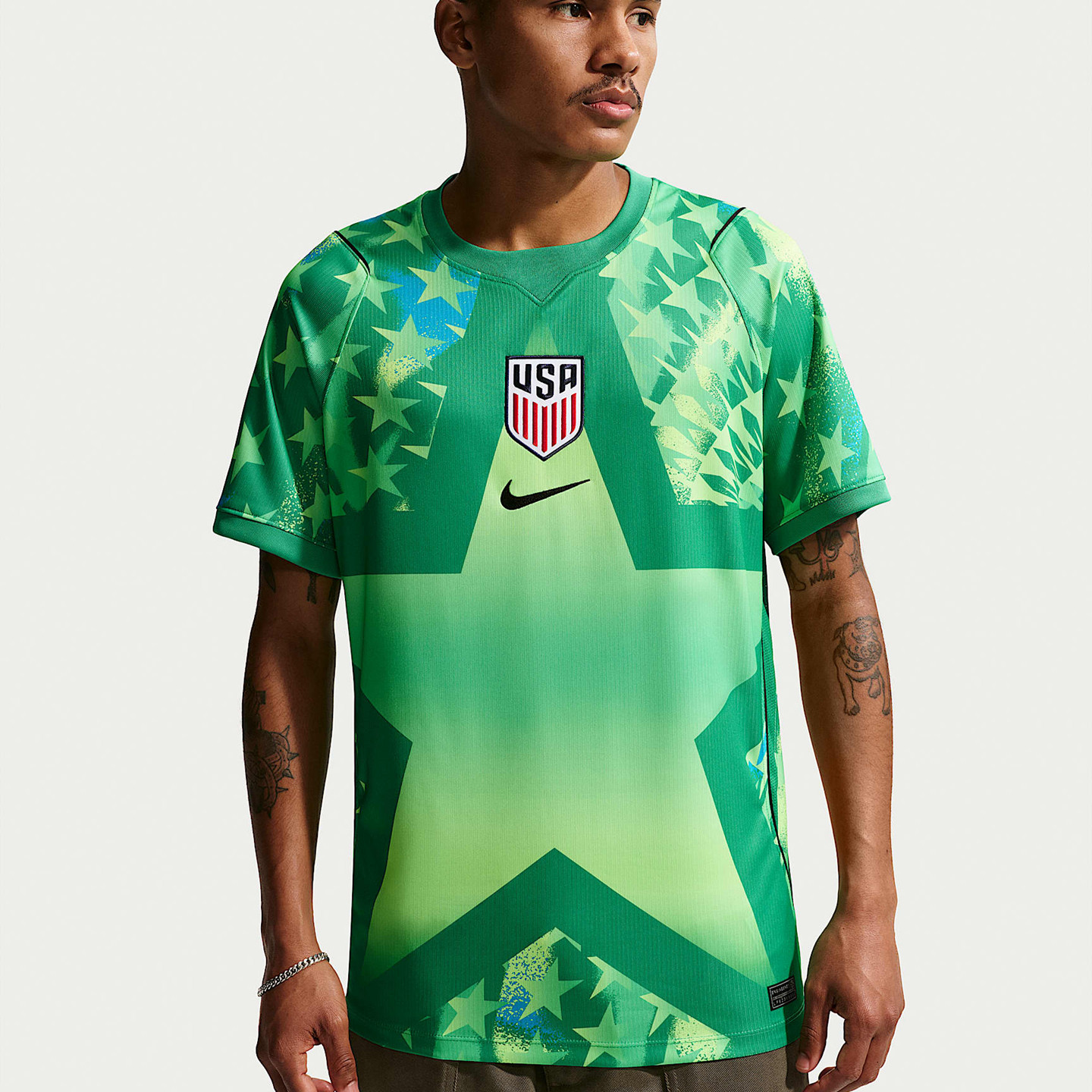 Nike/耐克美国队守门员球迷版Dri-FIT速干短袖足球球衣IB5343