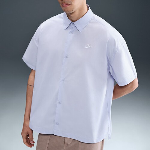 耐克Nike Club男子短袖纽扣衬衫HJ2027