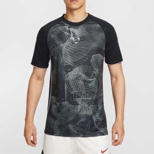耐克Nike Academy+Dri-FIT 男子速干短袖足球上衣