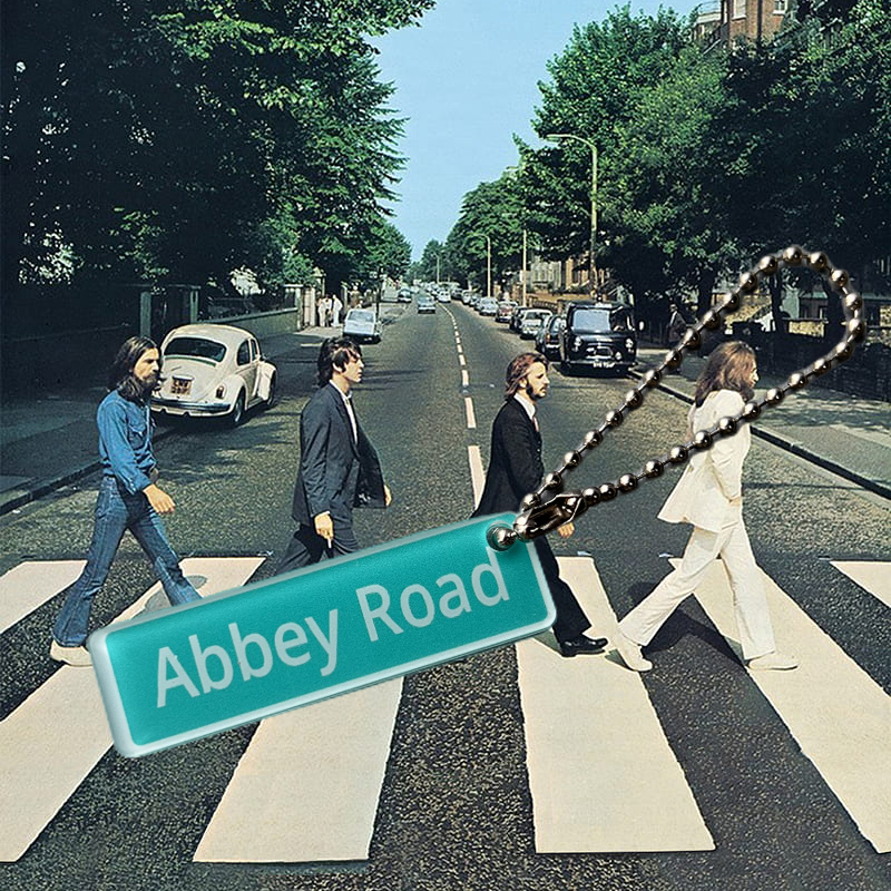 文艺披头士钥匙扣挂饰