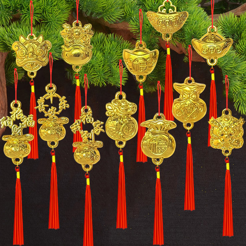 春节金色挂饰盆景发财树金钱树双面白菜元宝绿植吊挂件墙面装饰品,节庆用品/礼品,节日装扮用品,淘宝优惠券,粉丝福利购,淘宝优惠卷