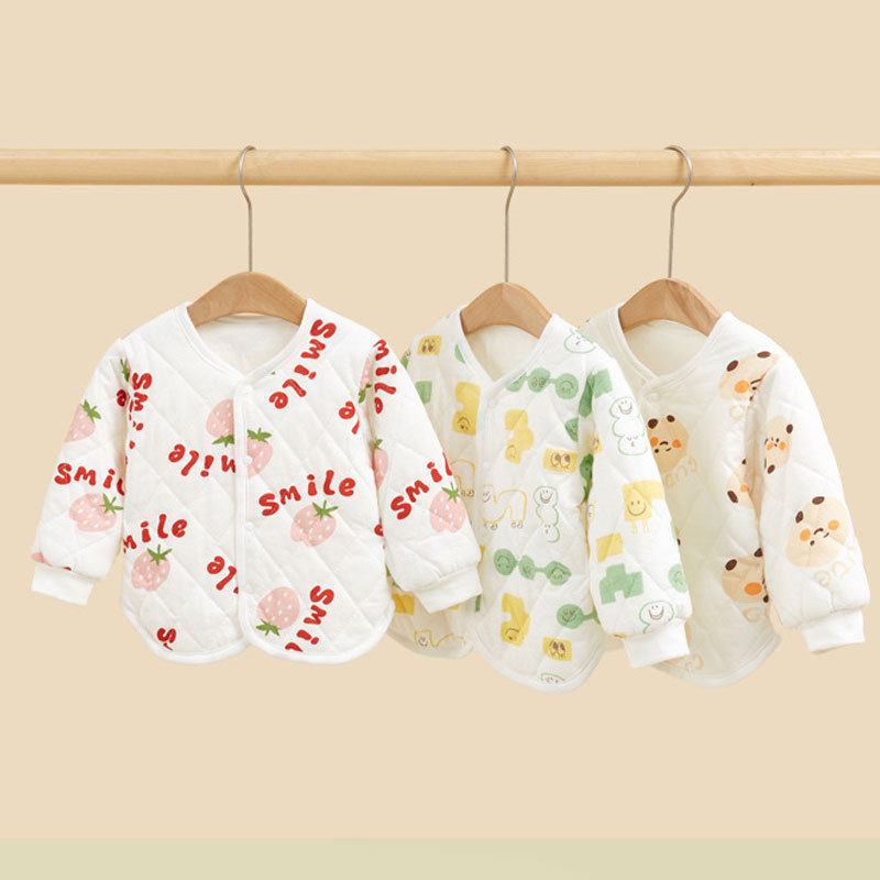 大牌折扣婴儿外套春秋冬薄夹棉宝宝棉衣男童衣服女童棉服冬装棉袄