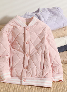 大牌折扣儿童棉袄外穿加厚男女通棉服夹棉中大童棒球服外套秋冬款