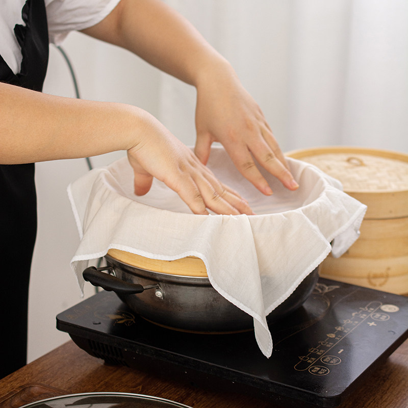 纱布食品级耐高温沙布蒸笼布纱布厨房用蒸饭用的蒸布垫子非纯棉