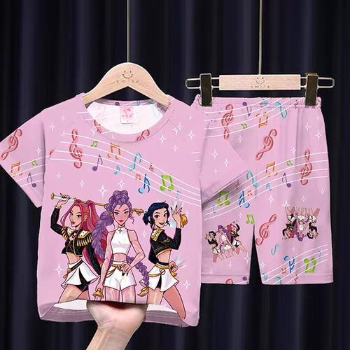 儿童Kpop猎魔女团睡衣夏季家居服宝宝夏款超薄女孩子DemonHunters