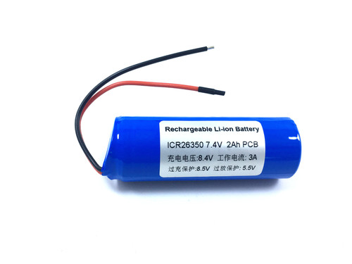 7.4V26350锂电池组带保护板