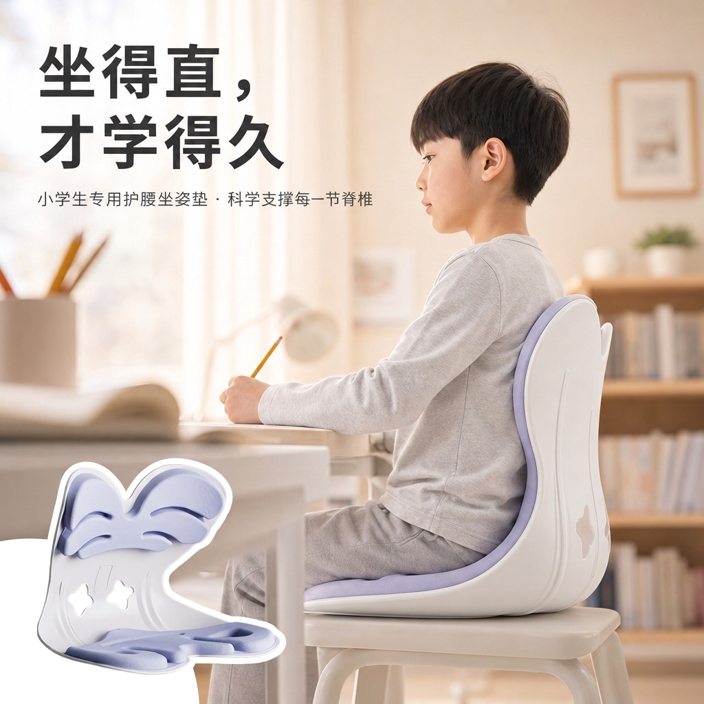 【小学生专用】BIK儿童坐姿矫正护腰坐姿椅防驼背神器作业座椅子