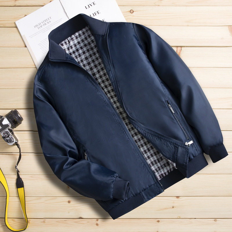 lazada青年棒球服品质加绒棉衣