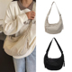 帆布包女2025新款 斜挎大容量韩系慵懒风上班通勤饺子包单肩托特包