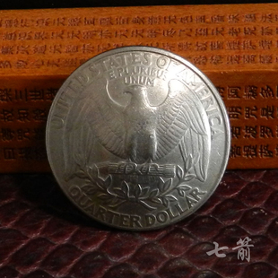 硬币扣 美元扣 财布扣 真币扣 25美分白头海雕 24MM
